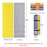 NNEOBA Waterproof Foldable Camping Mat with Aluminum Film Portable Foam Yellow