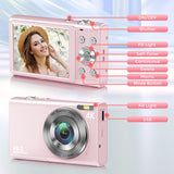NNEOBA Digital Camera with Autofocus Pink