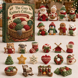 24-Day Mini Christmas Brick Ornament Advent Calendar,Unique Designs, Buildable Bricks, Hanging Loops Included, Holiday Countdown