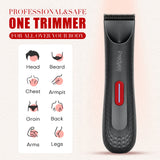 NNEOBA Womens Waterproof Intimate Hair Trimmer Body Groomer Red