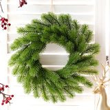 NNEOBA 100pcs 10cm Christmas Pine Needle Artificial Plants - DIY Garland & Tree Decoration