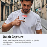 NNEOBA Thumb-Size WiFi Mini Camera  Action Cam with 32GB White