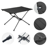 NNEOBA Camping Folding Roll-Up Table Black