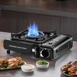 NNEOBA Camping Gas Stove Propane Cassette Burner Black