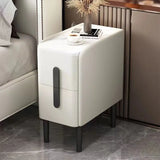 NNEOBA Smart White Bedside Table: Space-Saving & Stylish Storage Solution