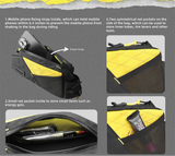 NNEOBA 1.2L Top Tube Bike Bag Leg-Free Design Yellow