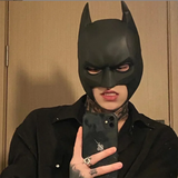 Latex Bat Cosplay Mask for Adults