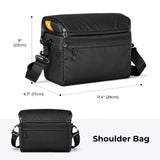 NNEOBA 22L 2-in-1 Camera Backpack Sling Bag Black