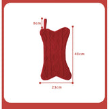 Knitted Christmas Stocking Gift Bag