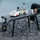 NNEOBA Multifunctional IGT Camping Table Adjustable Aluminum Alloy Black