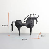NNEOBA Modern Resin Horse Statue