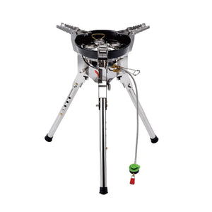 NNEOBA 8400W Foldable Gas Camping Stove Silver