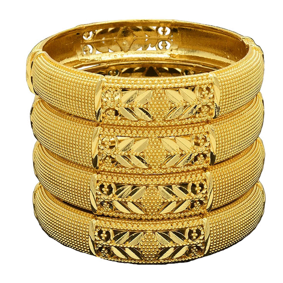NNEOBA Bangles Gold 24K Plated for Women