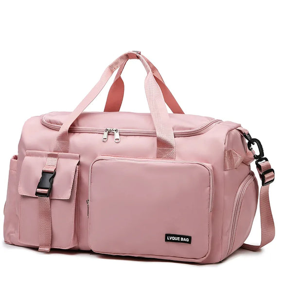NNEOBA Travel Handbag Dry And Wet Separation Convertible Design Pink