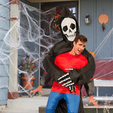 Adult Inflatable Grim Reaper Carrying Person Costume Scary Halloween Outfit for Party Cosplay Prank Performance Stage Show