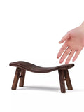 NNEOBA Multi-Functional Solid Wood Sleeping Stool - Chicken Wing Wood Cervical Vertebra Pillow