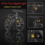 NNEOBA 1 Set Turn Signals for Bicycle Front Rear Light