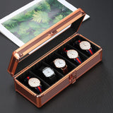 5-Slot Aluminum Watch Storage Box – Premium Watch Display & Travel Organizer Case