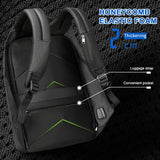 NNEOBA Anti-Theft Laptop Backpack USB Port Black