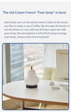 NNEOBA Elegant LED Cream Pear Table Lamp