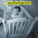 NNEOBA 5" Video Baby Monitor with Pan-Tilt-Zoom Camera – Two-Way Talk & Night Vision