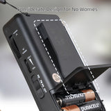 NNEOBA Mini Portable Radio Headphone Jack Black