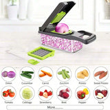 NNEOBA 16 Pieces/Set Multifunctional Vegetable Chopper