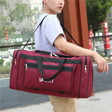 NNEOBA Nylon Travel Duffel Bag Red