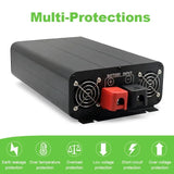 NNEOBA 2000W Pure Sine Wave Inverter 12V to 220V DC-AC Converter