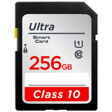 256GB SD Memory Card Class 10 V10 Full-Size for Camera