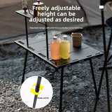 NNEOBAFour Fold Tactical Camping Table Black