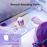 NNEOBA USB Gaming Microphone RGB Noise Canceling Gain Control