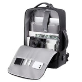 NNEOBA Leather Laptop Backpack Black