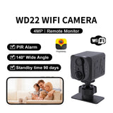 NNEOBA Mini Camera 1080P Full HD Smart WiFi Pocket Camcorder Black