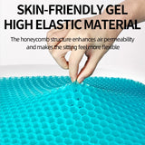 NNEOBA Honeycomb Gel Seat Cushion Breathable Double-Layer Egg Cushion Blue