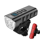 NNEOBA 6400mAh Bike Front Light 2400LM LED Headlight Black