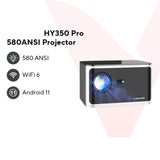 NNEOBA 4K Android 11 Smart Projector 1080P LED WiFi6 Black
