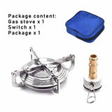 NNEOBA Portable Foldable Camping Gas Stove Silver