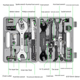 NNEOBA 44-in-1 Bicycle Repair Tool Kit Maintenance Set Grey