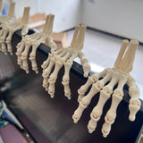 2-piece set - 3D Pprinted Hand Bone Ornaments, Halloween Decorations, 9.3 cm Long, Made of PLA Material, Can be used for decorat