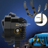 NNEOBA LED Work Light Spotlight 4x4 Offroad 60W 14000lm