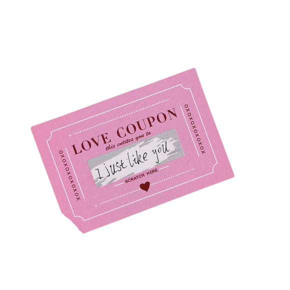 NNEOBA 10-Piece Scratch-Off Love Coupons for Valentines & Birthdays