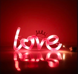 NNETM Love Proposal LED Neon Light - White & Pink Luminous Sign