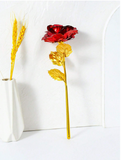 NNESN Forever Preserved 24k Gold Plated Red Rose - Symbol of Eternal Love