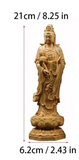 NNEOBA Wooden Guanyin - Ru Laifo Statue