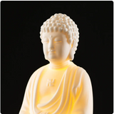 NNEOBA Ceramic Buddha LED Lamp: Tranquil Dhyana Sculpture