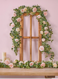 NNESN Pink Romantic Artificial Flower Vine - Lifelike Floral Decor