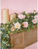 NNESN Pink Romantic Artificial Flower Vine - Lifelike Floral Decor