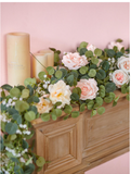 NNESN Pink Romantic Artificial Flower Vine - Lifelike Floral Decor