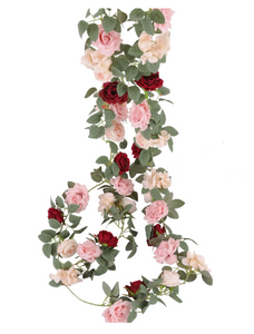 NNESN multicolor Peony Wedding Garland - Artificial Flower Vine